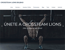 Tablet Screenshot of crossteamlions.com